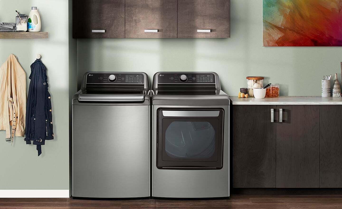 Depth of deals washer and dryer